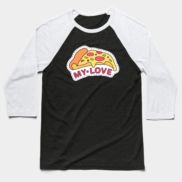 My Love Baseball T-Shirt by RainbowAndJackson